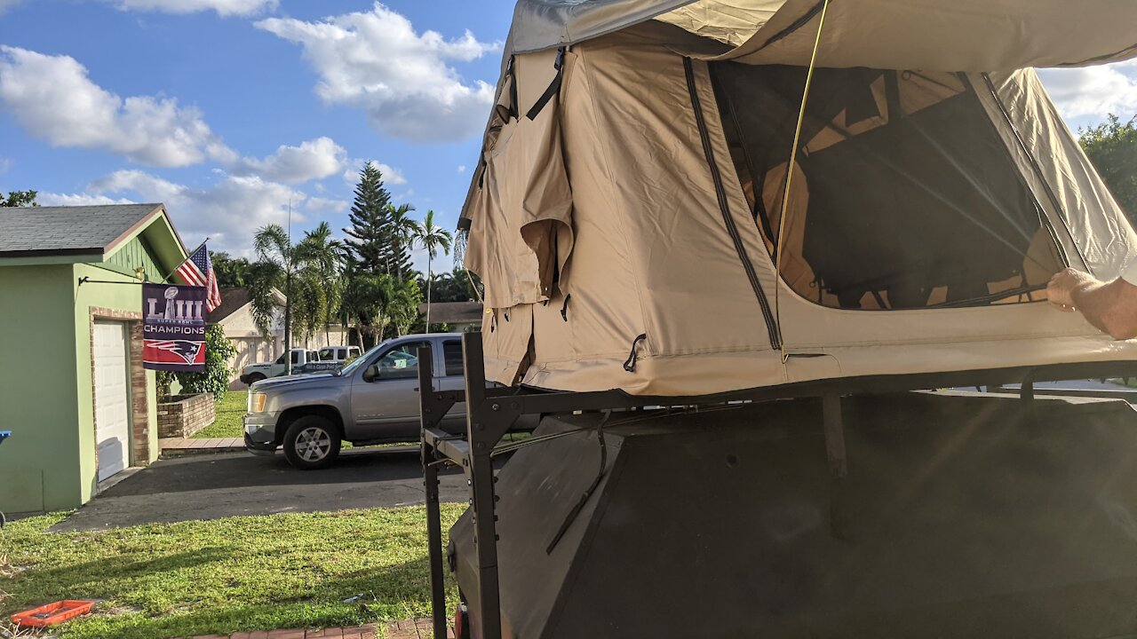 m416 Off-Road Trailer with Rooftop Tent Demonstration