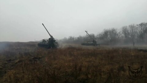 🇷🇺🇺🇦 Work of Russian self-propelled "Hyacinths" with calculations from the Republic of Komi