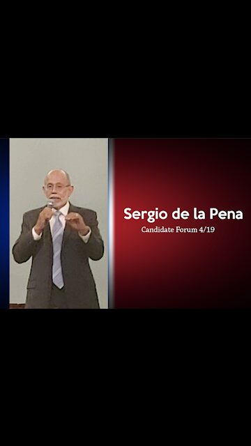 Sergio De la Pena "We need to restore electoral integrity because its been destroyed"