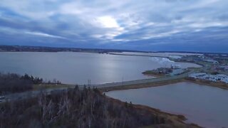 Downtown Charlottetown Bypass 360 Drone View