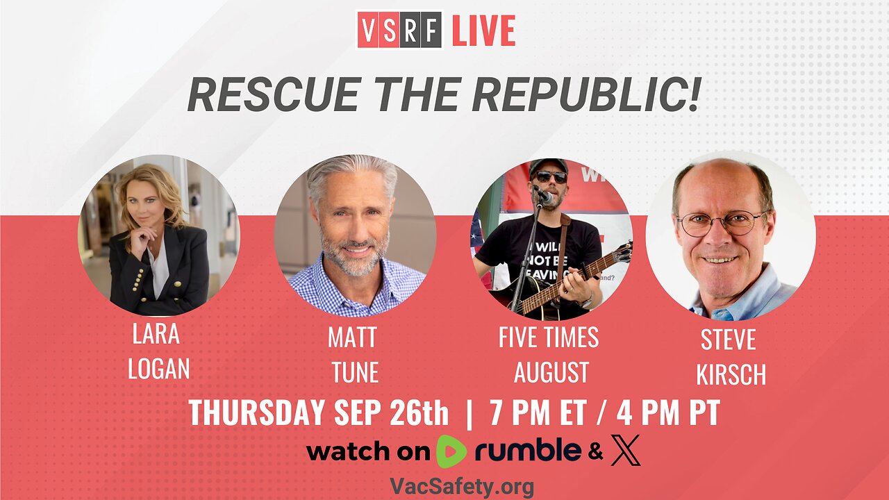 VSRF Live #145: Rescue the Republic! A Discussion with Founders and Speakers