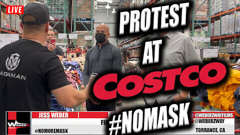 PROTEST AT COSTCO #NOMASK