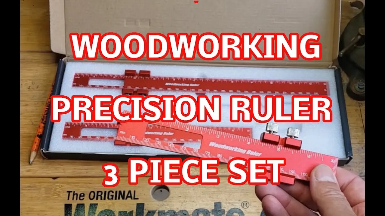 WenCrew Woodworking Precision Ruler 3Pc Set