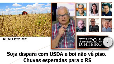 Soja dispara com USDA e boi não vê piso. Chuvas esperadas para o RS