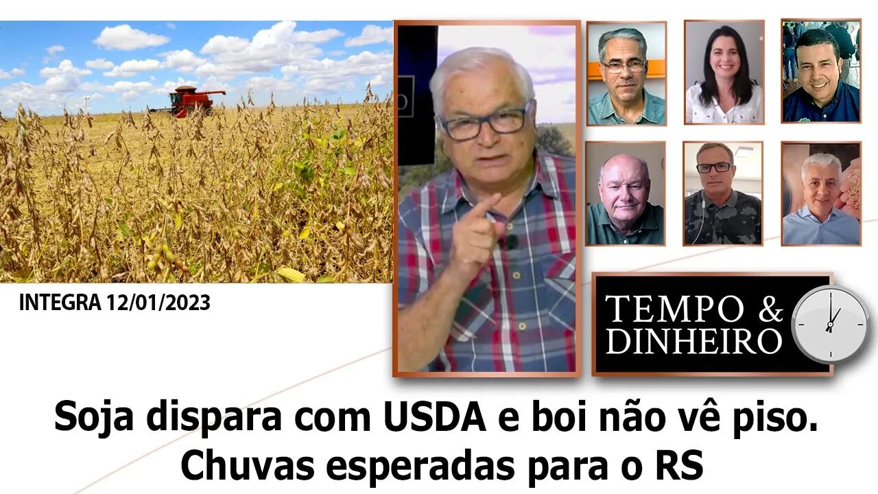 Soja dispara com USDA e boi não vê piso. Chuvas esperadas para o RS