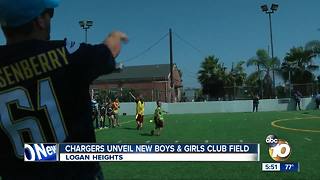 Chargers unveil new Boys & Girls Club field