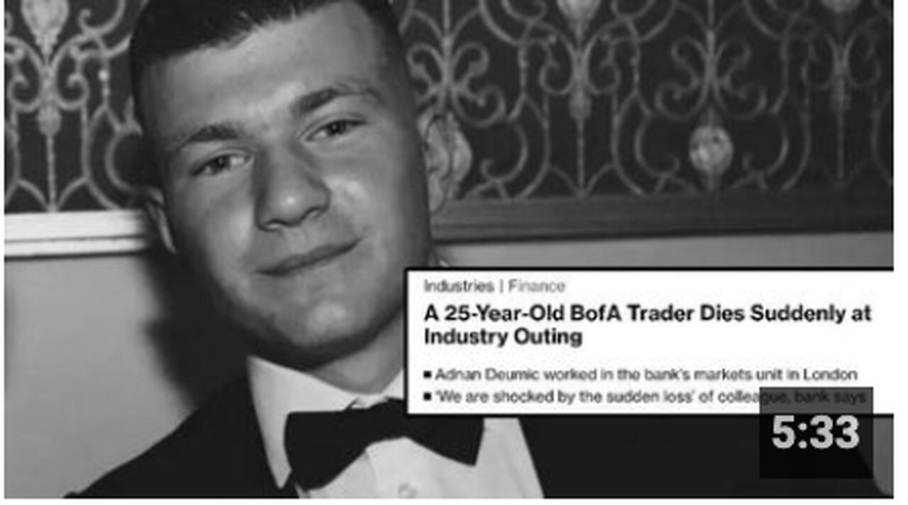 YOUNG BoA BANKER DEAD - 60 HOUR WORK WEEK HEART ATTACKS CONTINUE!