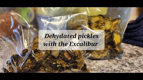 Dehydrating pickles with the Excalibur