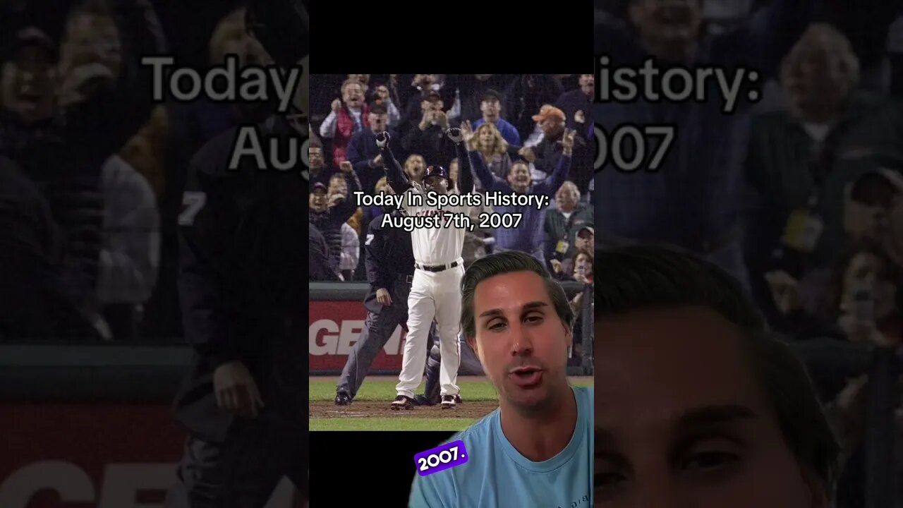 TODAY IN SPORTS HISTORY: 8/7/2007 #shorts