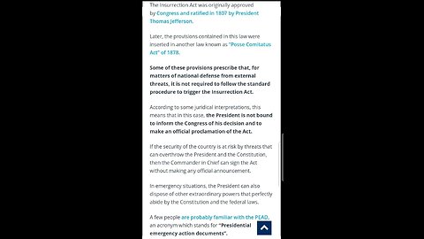 The Insurrection Act ❣️