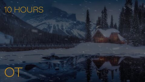 Another Beautiful Blizzard on Emerald Lake | Howling Wind & Blowing Snow | Relax | Study | Sleep