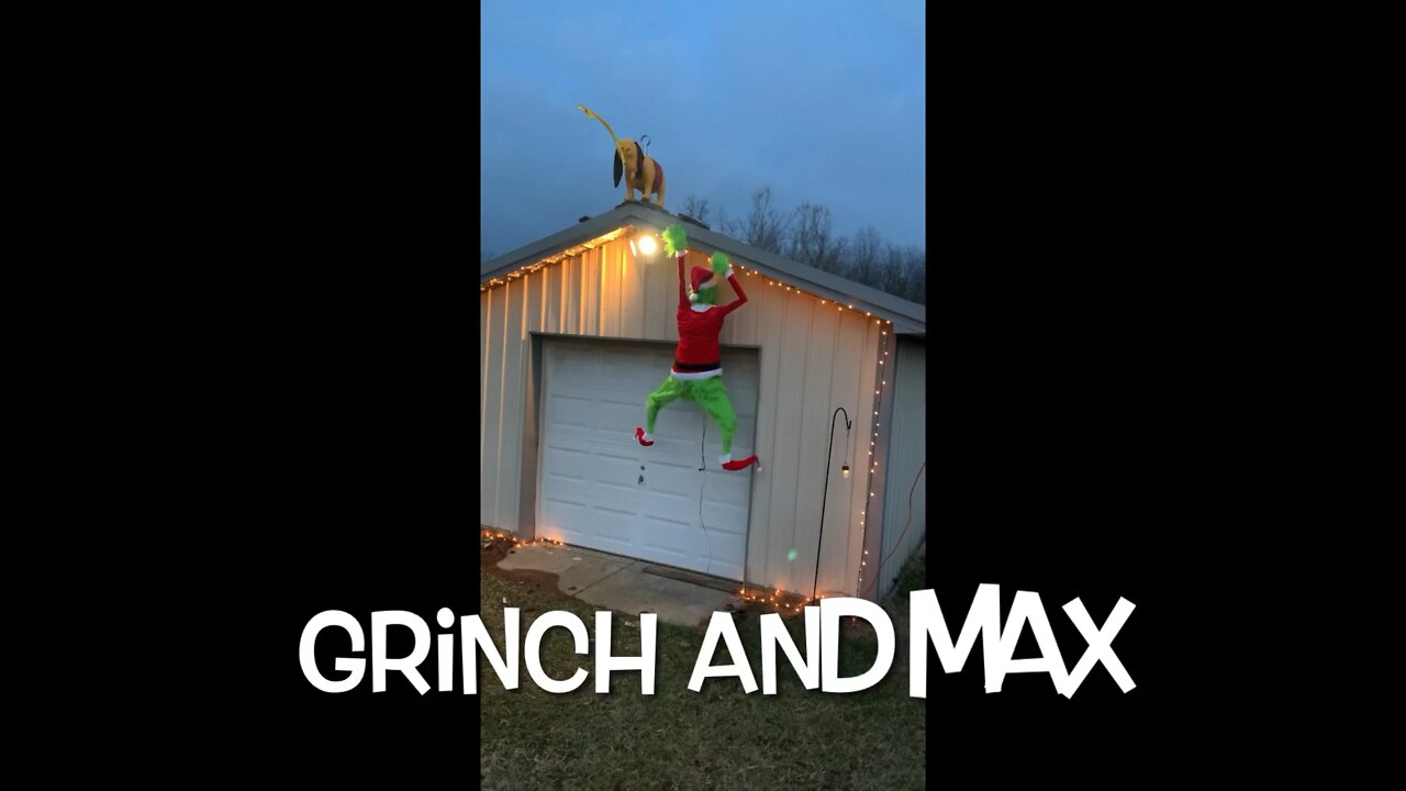 Grinch and Max Christmas prop for 2022