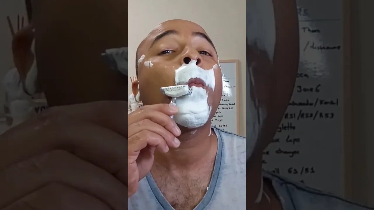 ASMR SHAVE Giesen & Forsthoff Timor Open Comb Razor first try💈🔊🪒🧼🎞️👌🏾#asmr #shavingproducts #shaving