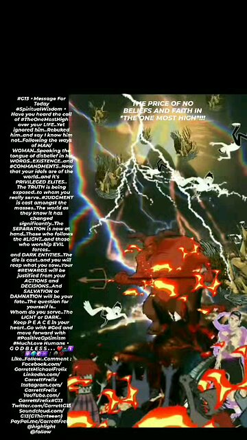 THE PRICE OF NO BELIEFS AND FAITH IN *THEONEMOSTHIGH*▪︎