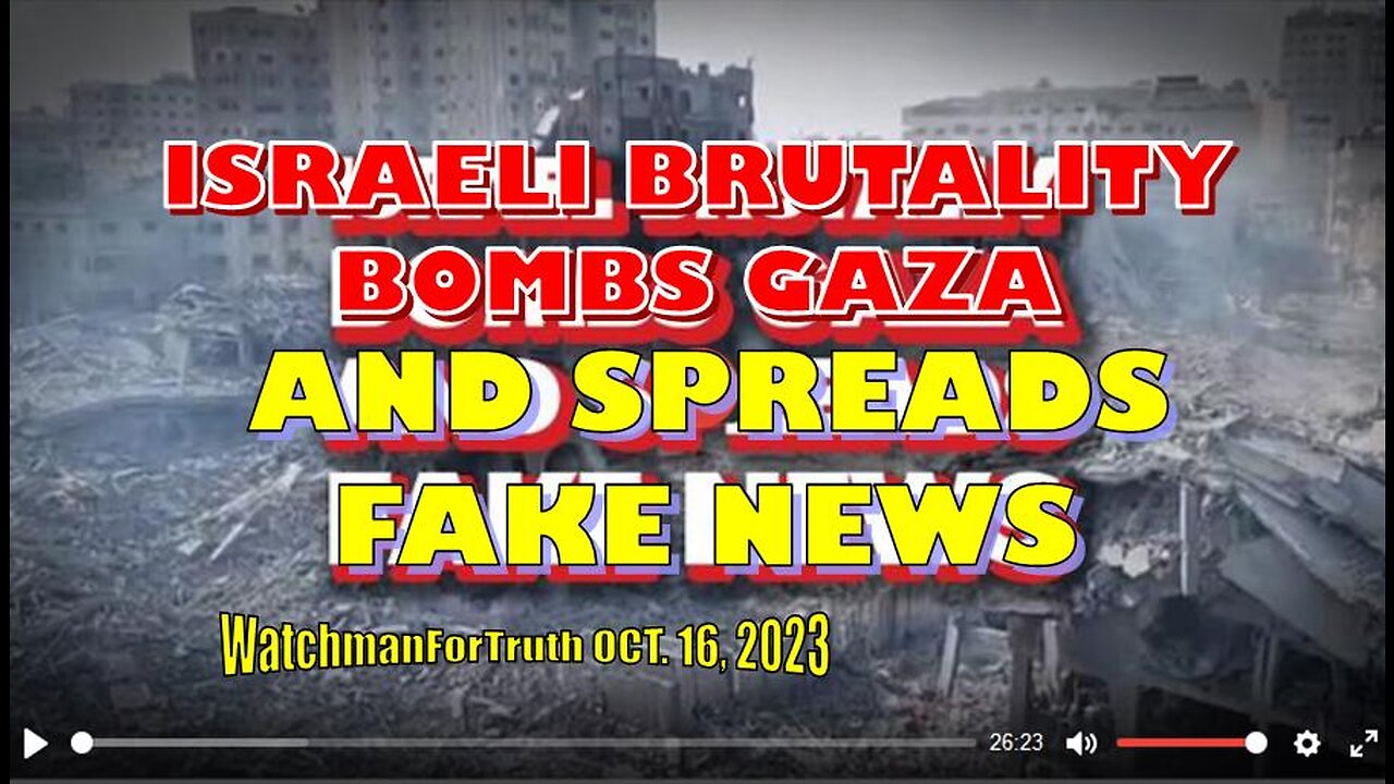 Israel Brutally Bombs Palestinian Civilians As Corporate Media Spreads Fake Stories