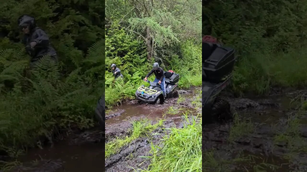 Picking the fun side! #mudding #kawasaki #bruteforce750 #newbrunswick #atvlife #oakhillcrew #ohcnb