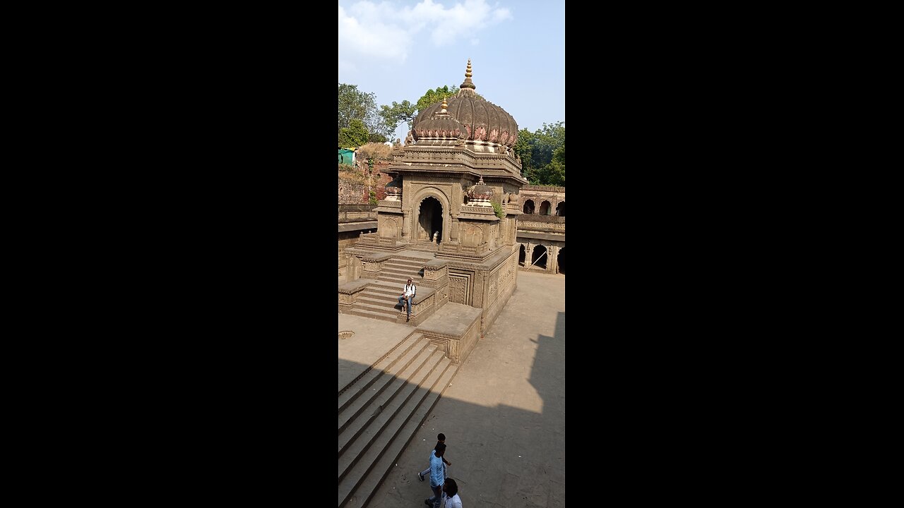 Temple and rever narmada