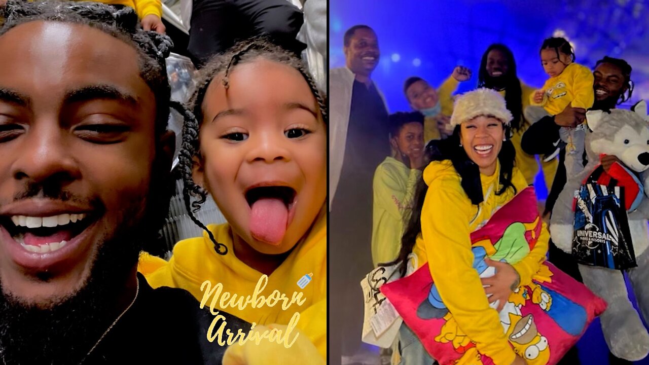 Niko Khale & Keyshia Cole Reunite For Son Tobias At Universal Studios Hollywood! 😊