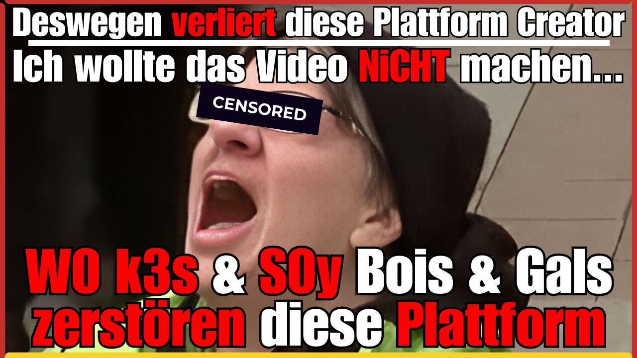 Ich Wollte Dieses Video Eigentlich Nicht Machen 😡 YouTube Ist Von Wokes Infiltriert (BEWEiS - CUT)