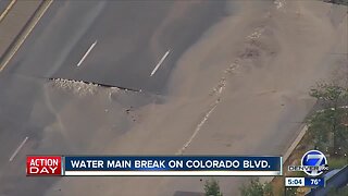 S. Colorado Blvd water main break repaired, Southbound lanes still closed for repaving