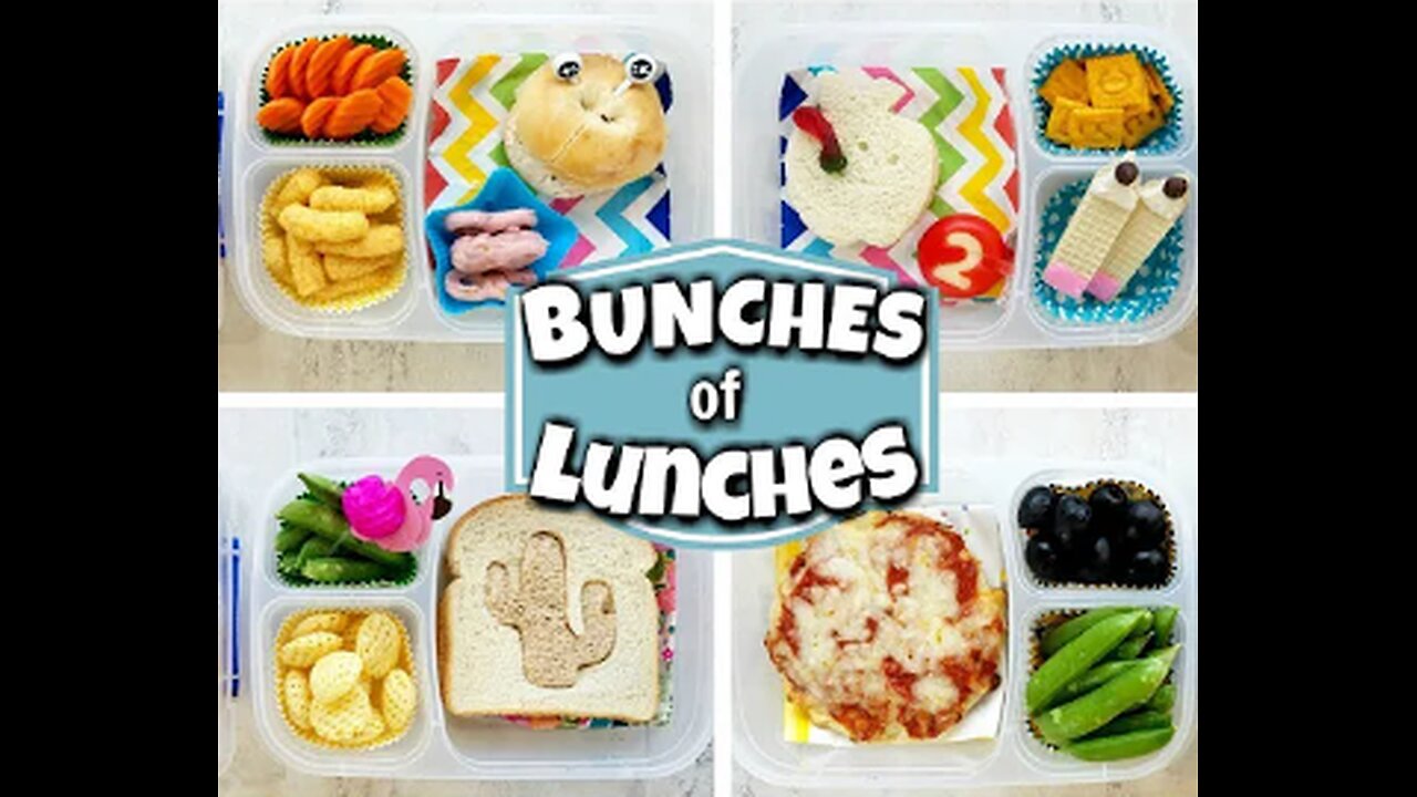 Back to School LUNCH IDEAS for your KIDS - JK, 1st Grade, 3rd Grade 🍎 Bunches of Lunches