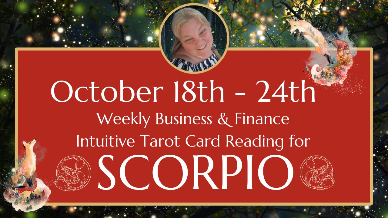 ♏ SCORPIO 🦂 | OCTOBER 18th - 24th | TREAT YOURSELF NICELY! | Weekly BUSINESS Tarot Reading