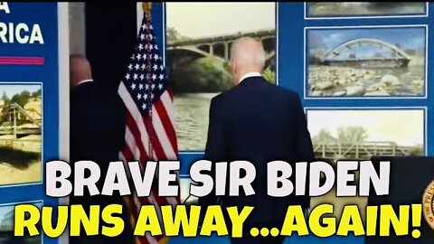 BRAVE SIR BIDEN RAN AWAY! 🏃