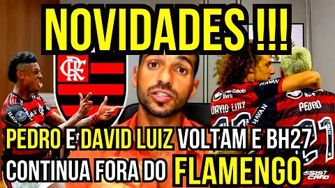 NOVIDADES!!! PEDRO E DAVID LUIZ VOLTANDO NO FLAMENGO X CORINTHIANS - É TRETA!!! NOTÍCIAS DO FLAMENGO