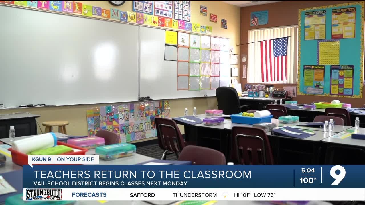 Vail teachers prepare to for class next Monday