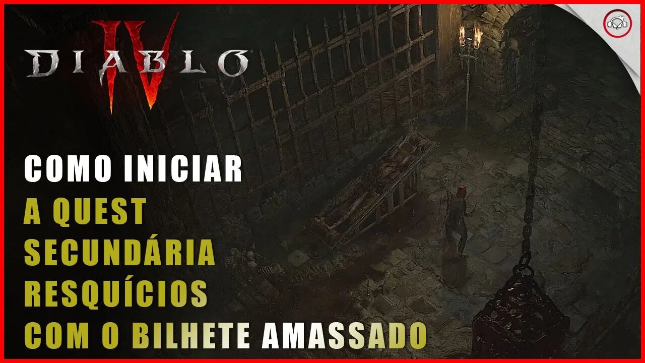 Diablo 4, Como iniciar a Quest Resquícios com o Bilhete Amassado | Super-Dica