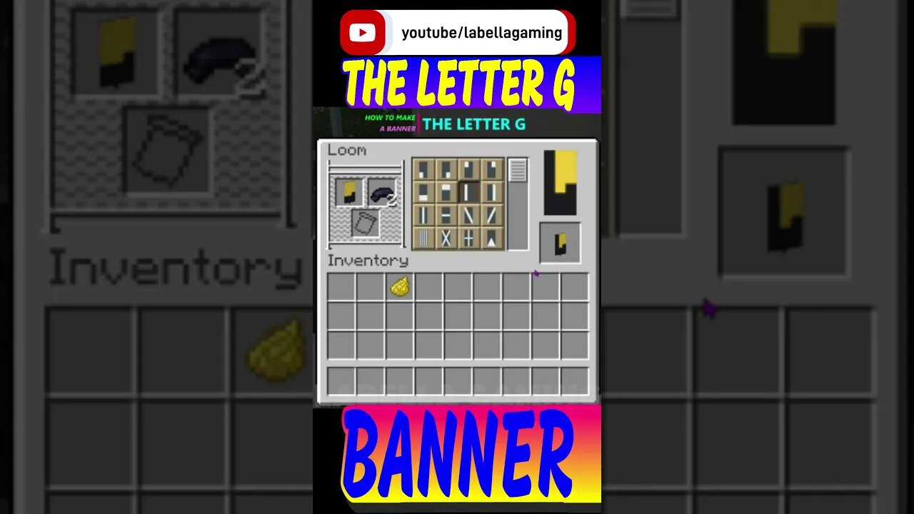 How To Make The Letter G Banner | Minecraft