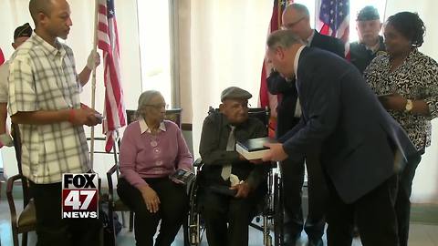 Local Veteran receives Purple Heart and other honors