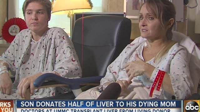 Rosedale son donates half of liver to his dying mom