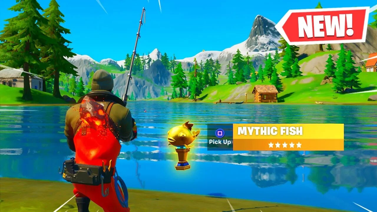 How To Get *NEW* "Mythic Golden Fish" In Fortnite Chapter 2! (Secret Challenge!)