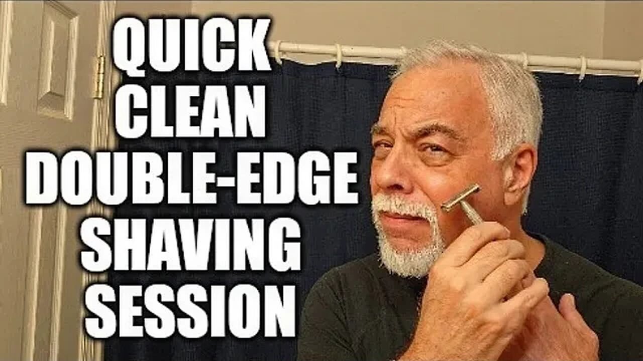 ASMR quick morning double-edge razor shave. Nice clean and smooth for the day