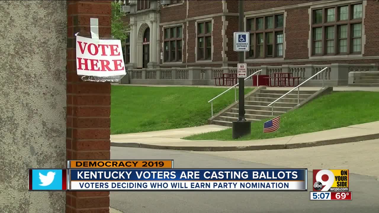 Kentucky voters casting ballots
