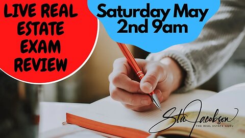 Live real estate exam review