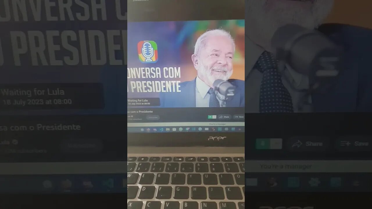 não assista a live do bandido condenado... deixa flopar...assiste a tarde... não de audiência pra 🐙🐙