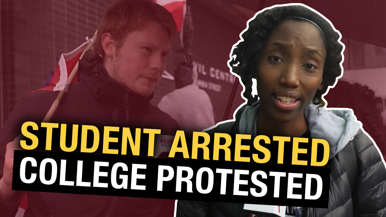 Protesters support B.C. college student arrested after not wearing a mask
