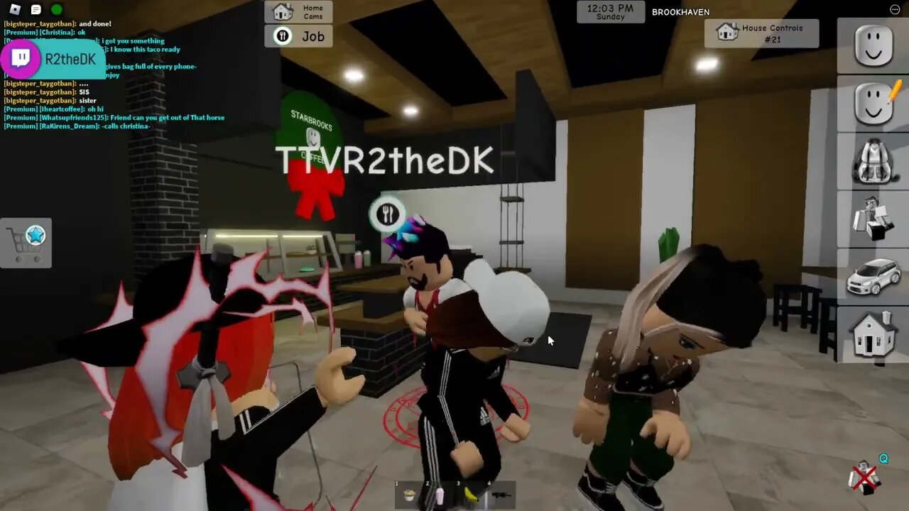 rocking out in roblox