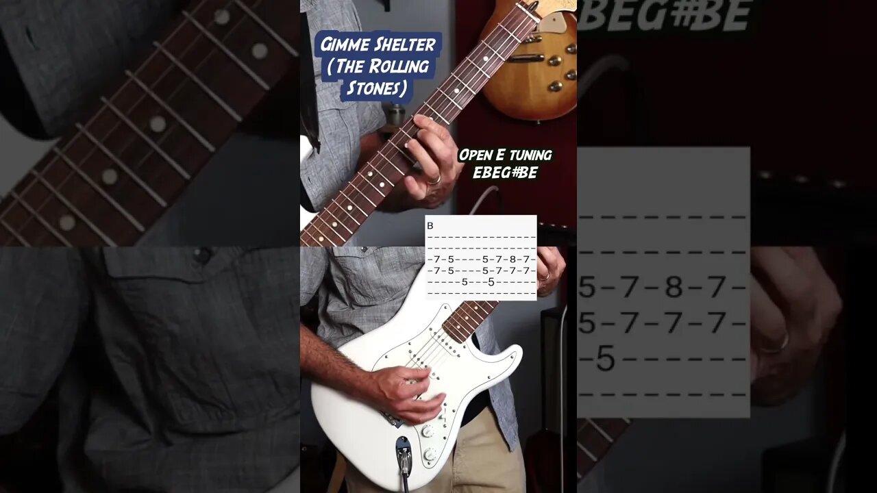 Gimme Shelter by The Rolling Stones with tabs #shorts