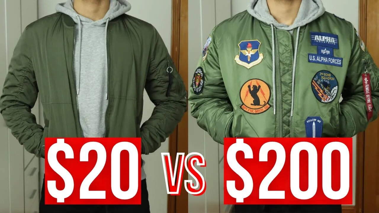 $20 Bomber Jacket vs $200 Bomber Jacket