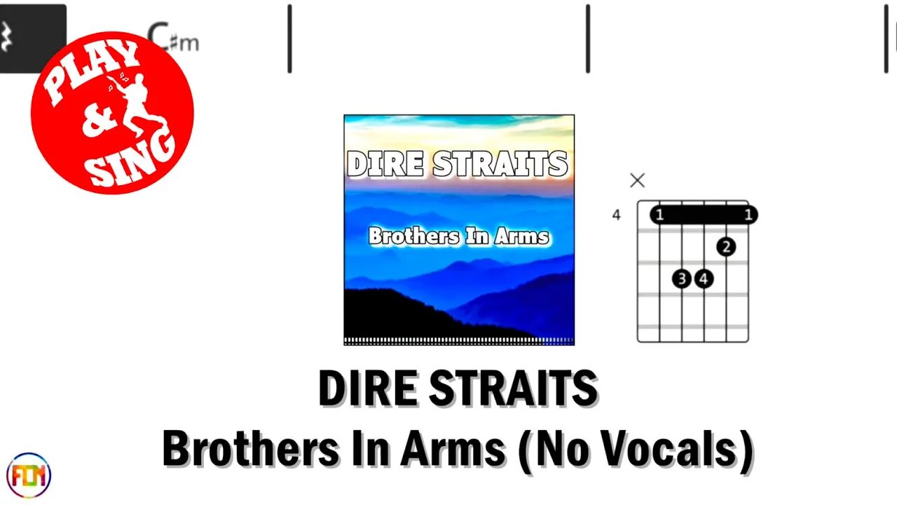 DIRE STRAITS Brothers In Arms FCN GUITAR CHORDS & LYRICS NO VOCALS