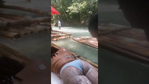 Rafting and Massage on the River #shortsvideo #shortsfeed #jamaica #nature #fy #travel #youtubeshort