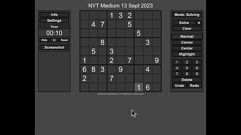 #sudoku 2023 09 13 medium - I had to think about this one for awhile