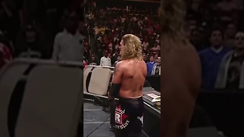 Edge hits triple H with a steel chair !! #shorts