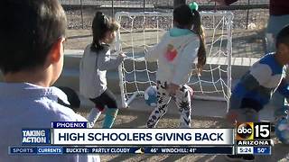 Valley high school students give back