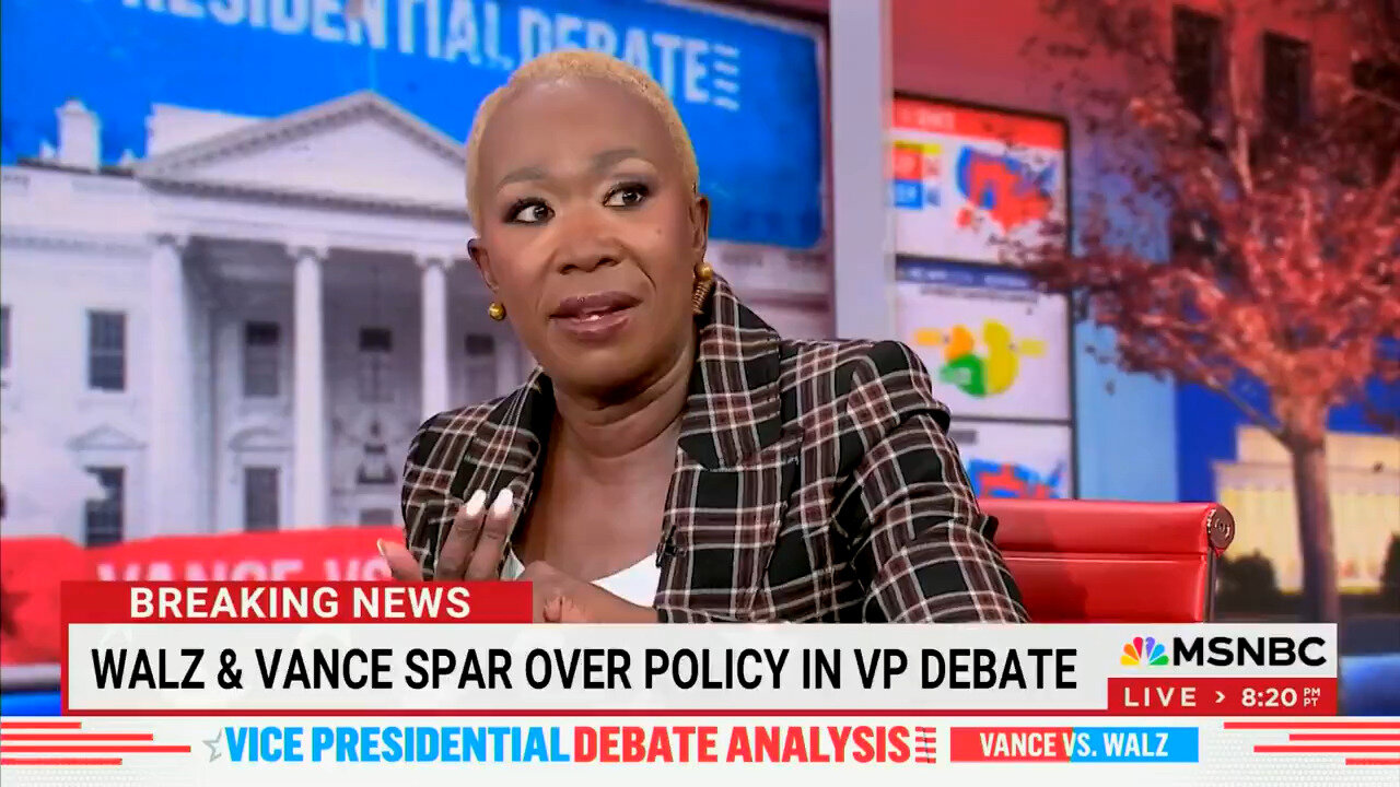 Toning Down The Rhetoric: Did You Catch Joy Reid's Reaction To The Vance-Walz Debate?