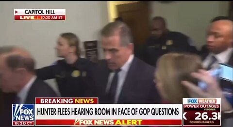 Was Hunter on drugs today when he showed up to the House Oversight Comm. and then ran away scared?