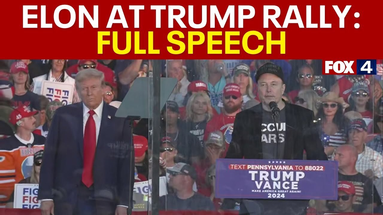 Elon Musk at the Trump Rally in Butler, PA